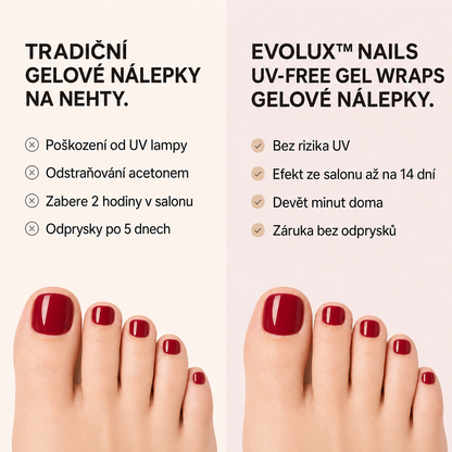 Evolux™ Gelové Nehty — Nohy